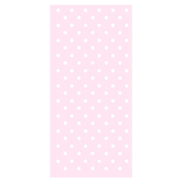 Painel 2 x 1 Rosa com Bolas Brancas